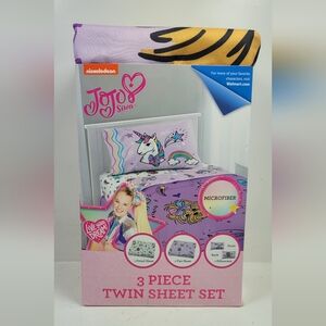Jo jo Pink Twin Sheet Set